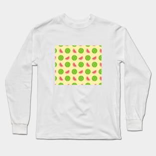 Summer watercolour watermelon Long Sleeve T-Shirt